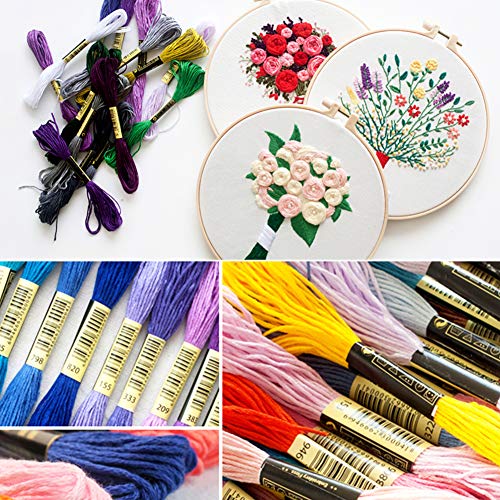 5 Rainbow+Embroidery+Scissors+Threader+Stitching