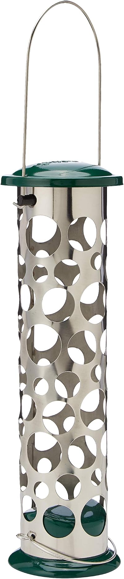 Peckish All Weather Metal Energy Suet Bird Feeder Large Green