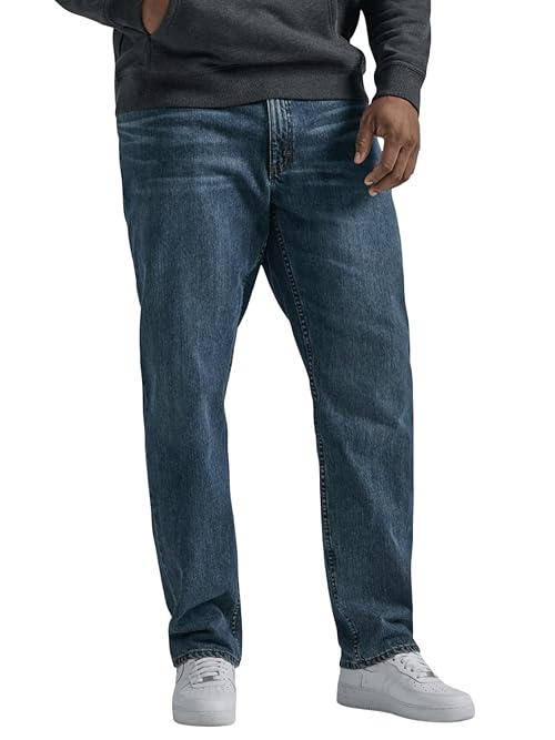 Lee Men's Big & Tall Legendary Relaxed Straight Jean, Lieutenant, 54W x 28L