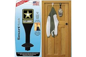 EAGLE EMBLEMS, INC. EagleEmblems SH1200 SmartHook-U.S.Army Over-The-Door/Black, Multicolor