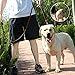 Wellbro Leather Double Handle Dog Leash-1.8cm Width by 6ft Length, Braided Training Lead with Traffic Handle, Easy Control and Heavy Duty