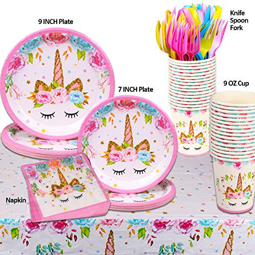 3 Unicorn+Party+Supplies+Decorations+Disposable
