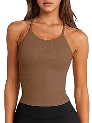 LASLULU Womens Sports Bra Workout Tank Tops