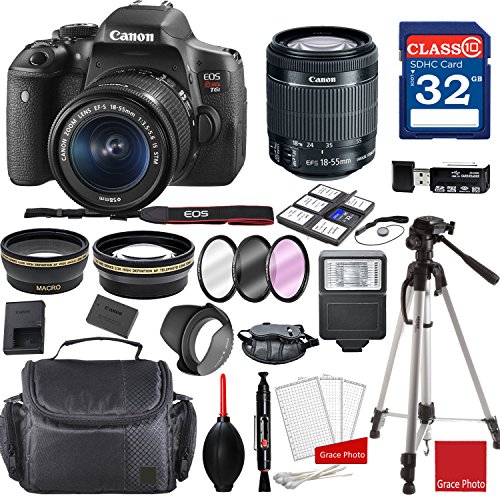 CHEAP Canon EOS Rebel T6i DSLR Camera w/EFS 1855mm f/3.55.6 is STM