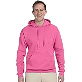 Jerzees 8 oz. NuBlend 50/50 Pullover Hood, Neon Pink - X-Large