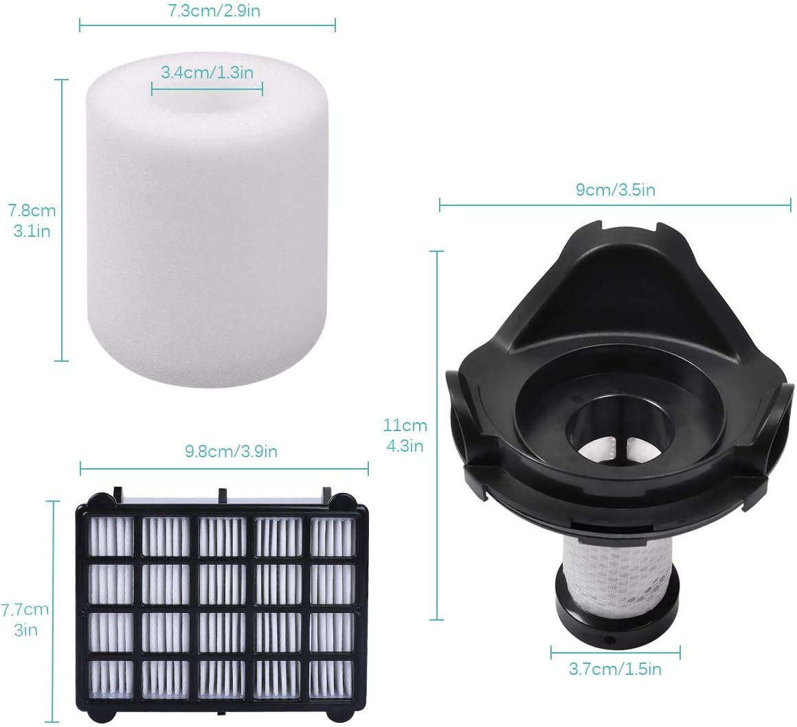 KEEPOW Filters Replacement Compatible with Shark HV390UK HV390UKT Corded Stick Vacuum Cleaner - Image 3
