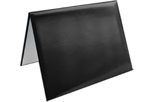 Herrenbek Diploma Cover 8.5x11 Inch, Graduation Certificate Holder - Elegant Faux Leather Folder for Graduation, Wedding Officiant,Black-1 Pack
