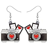 BAMAY Vintage Cassette Tape Earrings Dangle Retro