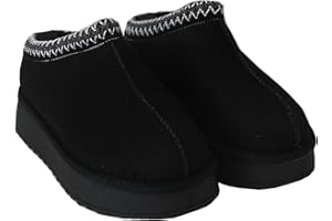 Gegefur Women's Snow Boots Platform Boot Fur Lined Slip On Short Boots