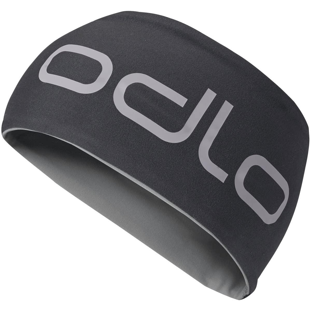 Odlo Unisex Headband REVERSIBLE, black - odlo steel grey, -