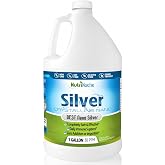 NutriNoche Colloidal Silver Liquid Supplement - Premium Silver for Immune Support - (1) Gallon Bottle - 99.99% Ultra Pure Crystalline Nano Particles - 30 ppm