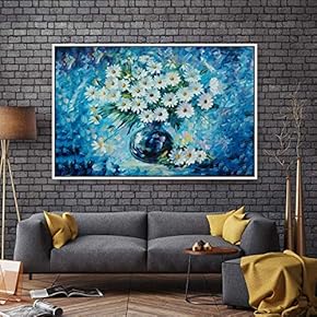Floating Framed for Living Room Bedroom Bouquet for