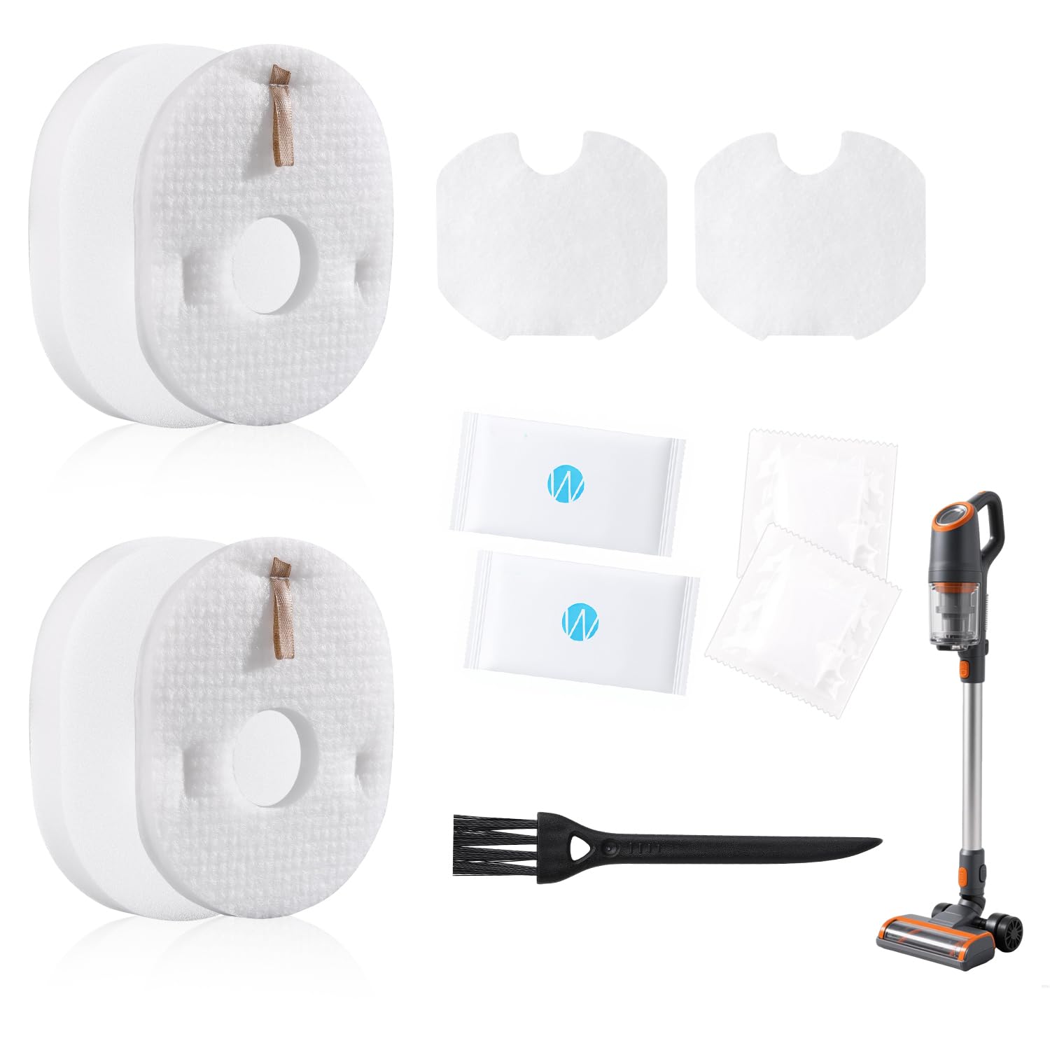 Photo 1 of ++2 PAK++PUOPOSTY 2 Pack Vacuum Filter Replacement for Shark Rocket HV292 HV300 HV300W HV301 HV302 HV303 HV305 HV308 HV310 UV450 XFFV300 - Foam & Felt & Post Motor Filters Kit, Washable for Dust Pet Hair