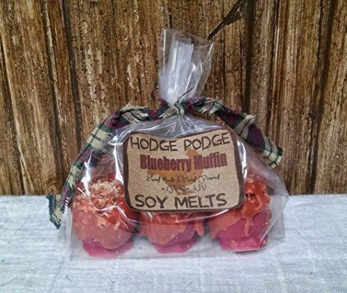 Blueberry Muffin Soy Wax Apple Melts Tarts Hand Poured Bakery Candle Set of 6 Handmade