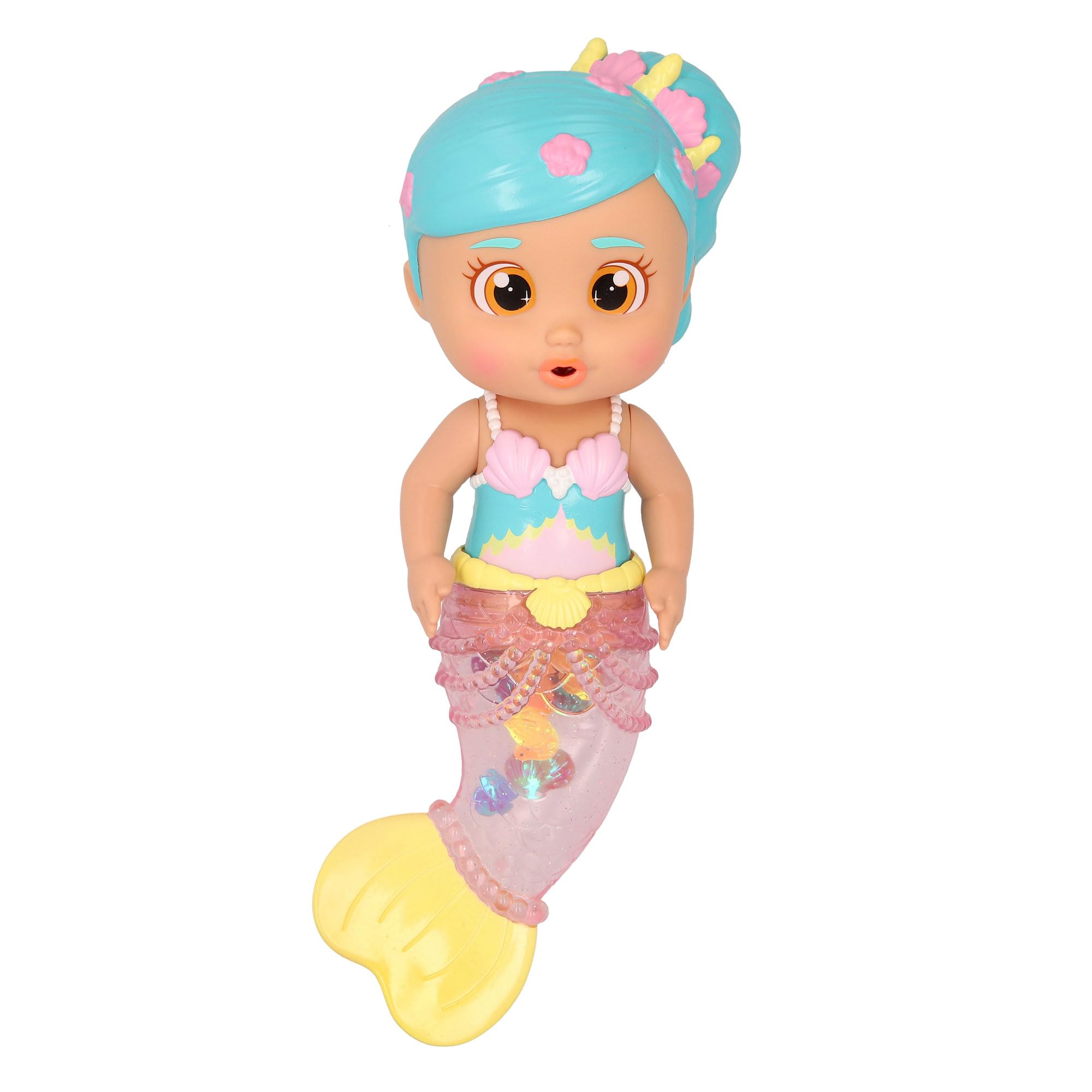 BLOOPIES Shimmer Mermaids Alice - Collectible Bath and Water Toy A mermaid that squirts water and makes bubbles!-Gift Toy for Girls and Boys 18M+