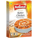 National Foods Butter Chicken Recipe Mix 1.65 oz (47g) | South Asian Meat Curry Masala Powder | Traditional Spicy Food | Box Pack