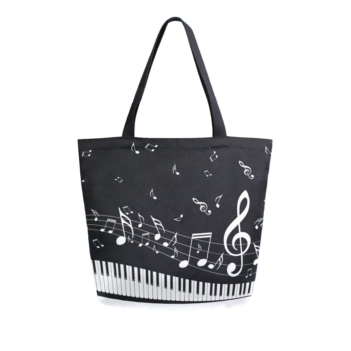 Mnsruu Canvas Handbag Shoulder Bag,Women Handle Shopping Crossbody Bag,Yorkshire Terrier Dog Looking Tote Casual Beach Multifunction Bags for Ladies Women (Black)