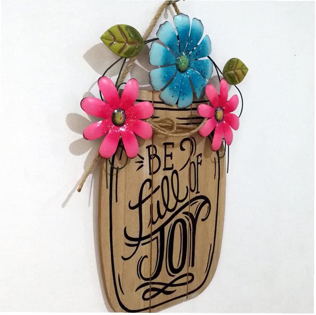 Wooden Door Hanging Sign Garden Hanging Plaque Decorative Wooden Hanging Sign Plaque Garden Ornaments: Kitchen & Dining