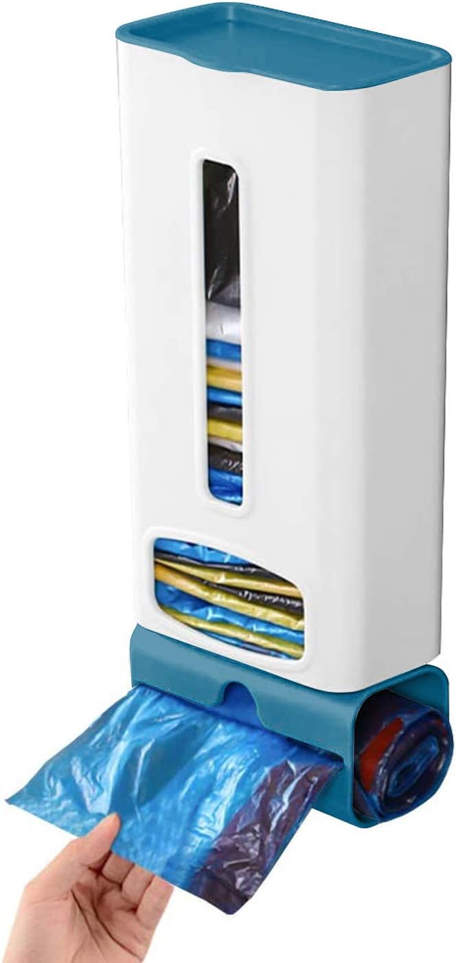 Kitchen Plastic Grocery Bag Holder and Dispenser for Plastic Bags Wall