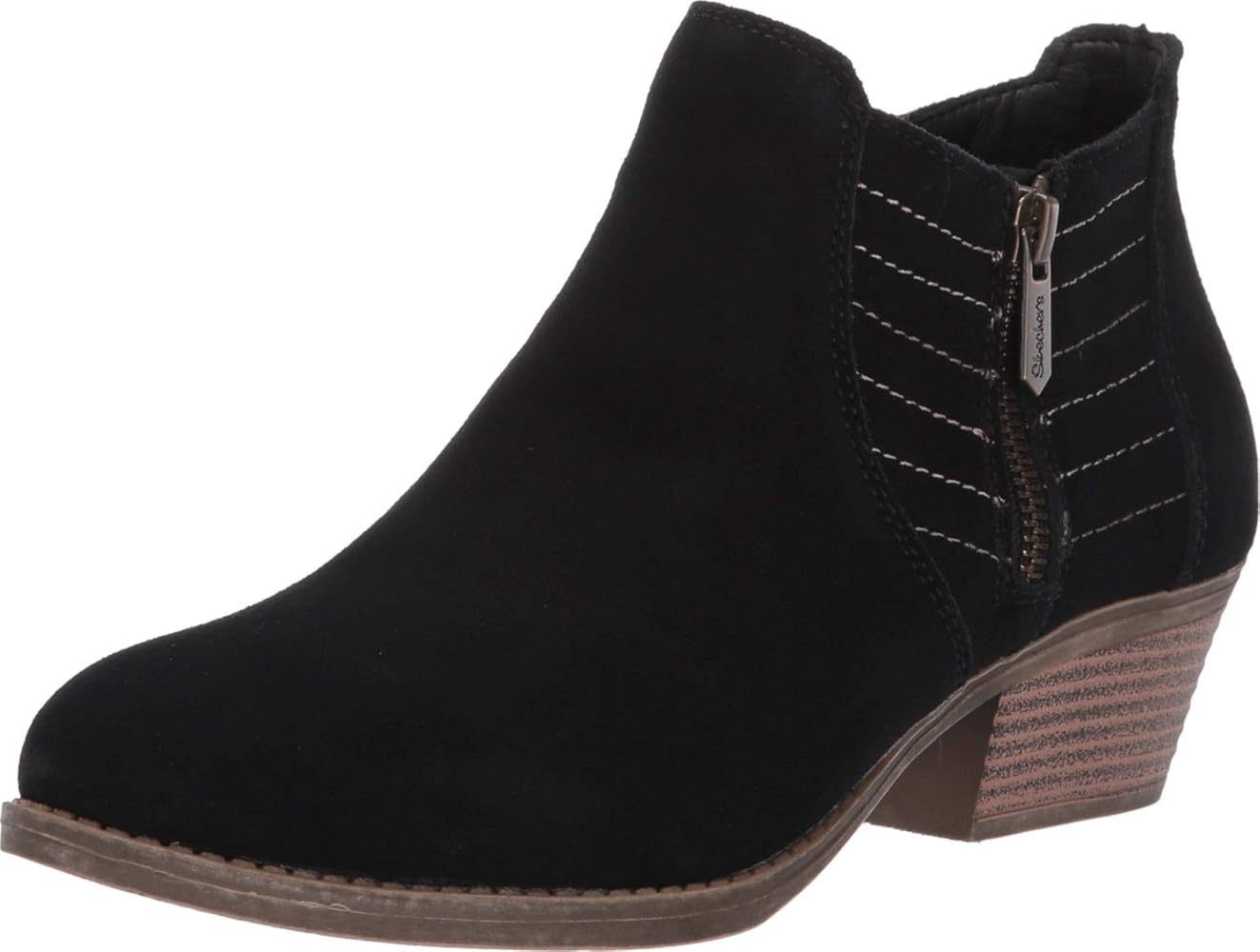 skechers side zip boots