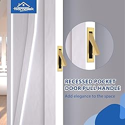 HOMOTEK Recessed Pocket Door Pull Handle, Edge