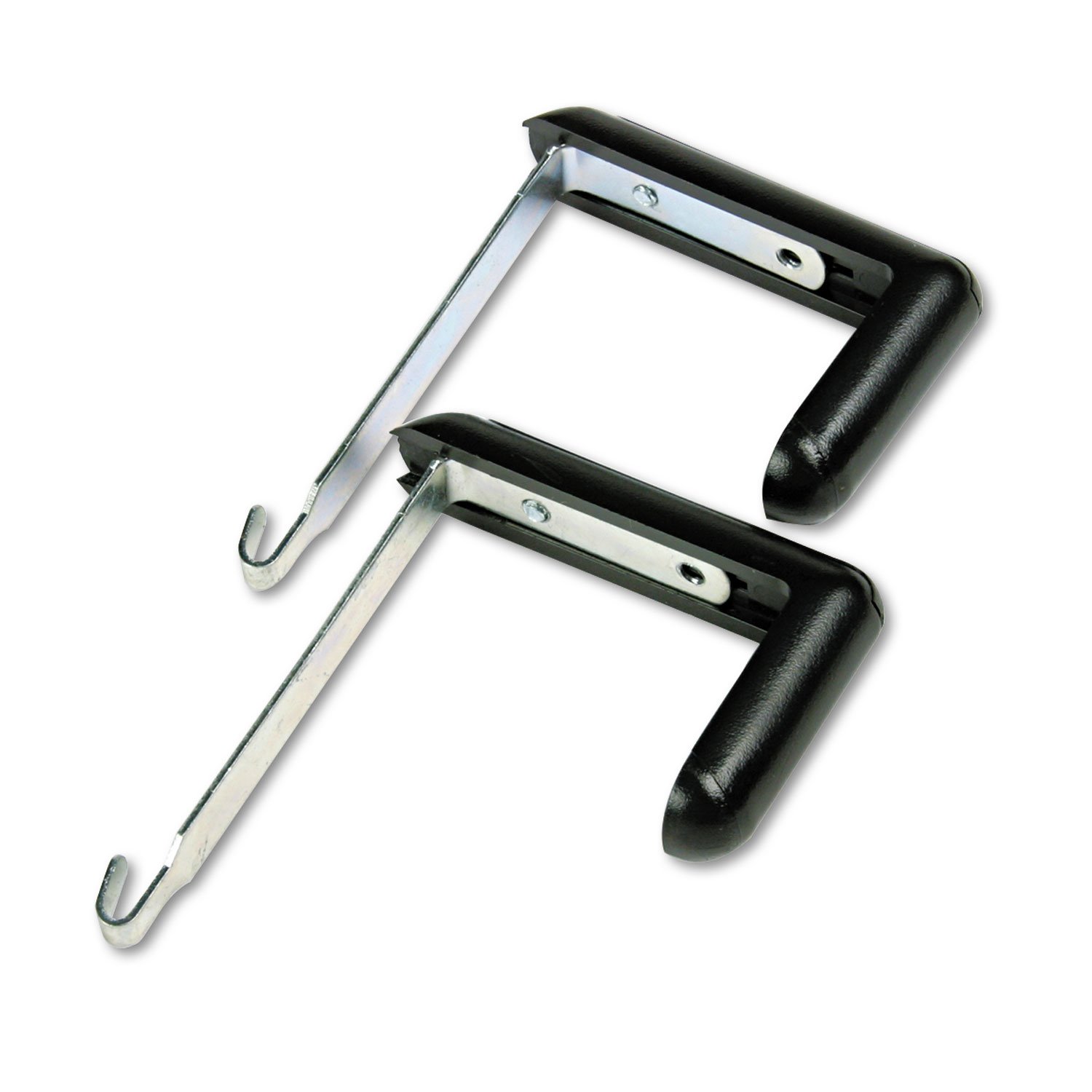 Quartet 7502 Adjustable Aluminum Hangers for Panels 1-1/2-3 Thick, Black, 2/Set
