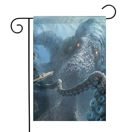 Amazon Com Pnnuo Spring Summer Welcome Garden Flag Cool Kraken