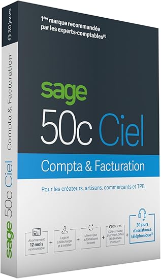 Sage 50c Compta Facturation 30 Jours D Assistance Amazon Fr Logiciels