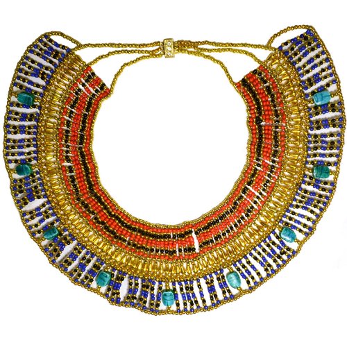 Egyptian Jewelry Cleopatra Beaded Necklace - Large
