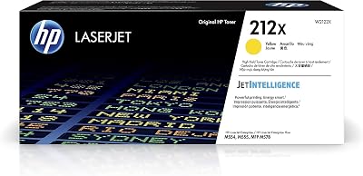 HP 212X High Yield Yellow Original Toner Cartridge W2122X 10,000 Pages