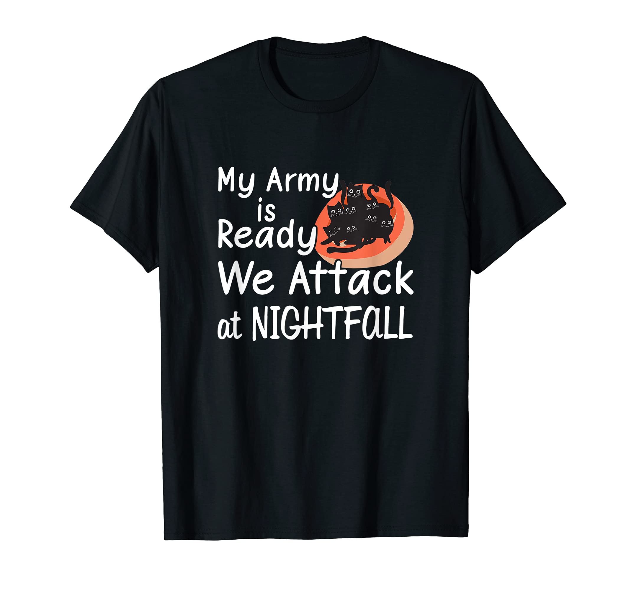 Sarcastic Black Cats Owners Kitten Lover Novelty Design T-Shirt