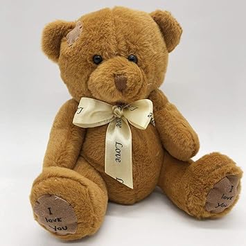 lzpoyaya Peluche de Dibujos Animados Oso de Peluche de Juguete para niños, Parche Suave Peluches de muñecos de Peluche de Oso, Regalo de cumpleaños para niños 15 cm (Marrón): Amazon.es: Juguetes y