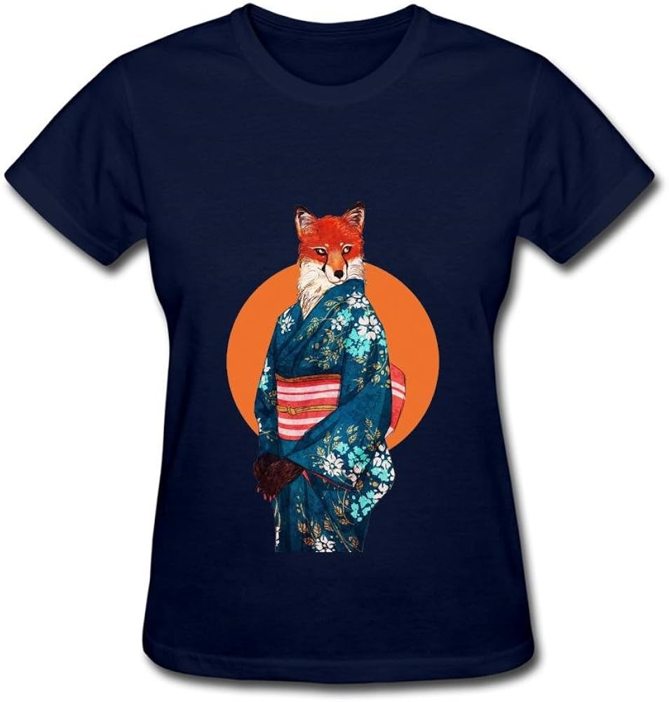 Tangry Women's Animal Anthropomorphic Design Cotton Short Sleeve T Shirt