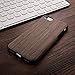 for iPhone 6 Plus Case iPhone 6S Plus Case,L-FADNUT Premuim Handmade Wooden Hybrid Back Flexible TPU Silicone Ultra Slim Back Case,Shock Absorbing Bumper Protective Case Cover-Black Rose Wood