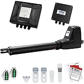 TOPENS AT12131 Single Swing Gate Opener Heavy Duty Automatic Gate Motor for Single Swing Gates Up to 18ft, Electric Driveway 