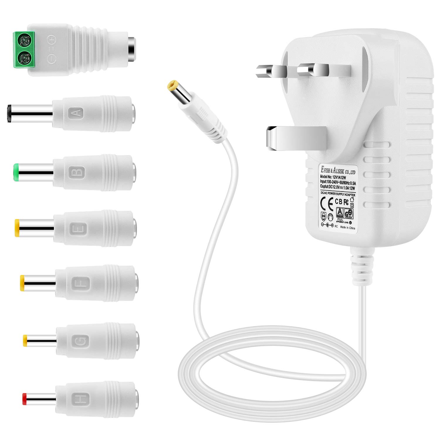 Travel Plug Adapter with 2 USB A+1 USB C,Universal All in One Worldwide Travel Adapter,Power Converters Wall Charger,AC Power Plug Adapter,International Power Adapter for USA EU UK AUS White