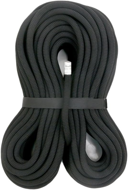 MudFog UIAA Certified Nylon Kernmantle Static Rope 11mm - for Rock Climbing, Rappelling, Canyoneering, Rescue, Hauling and Mountaineering
