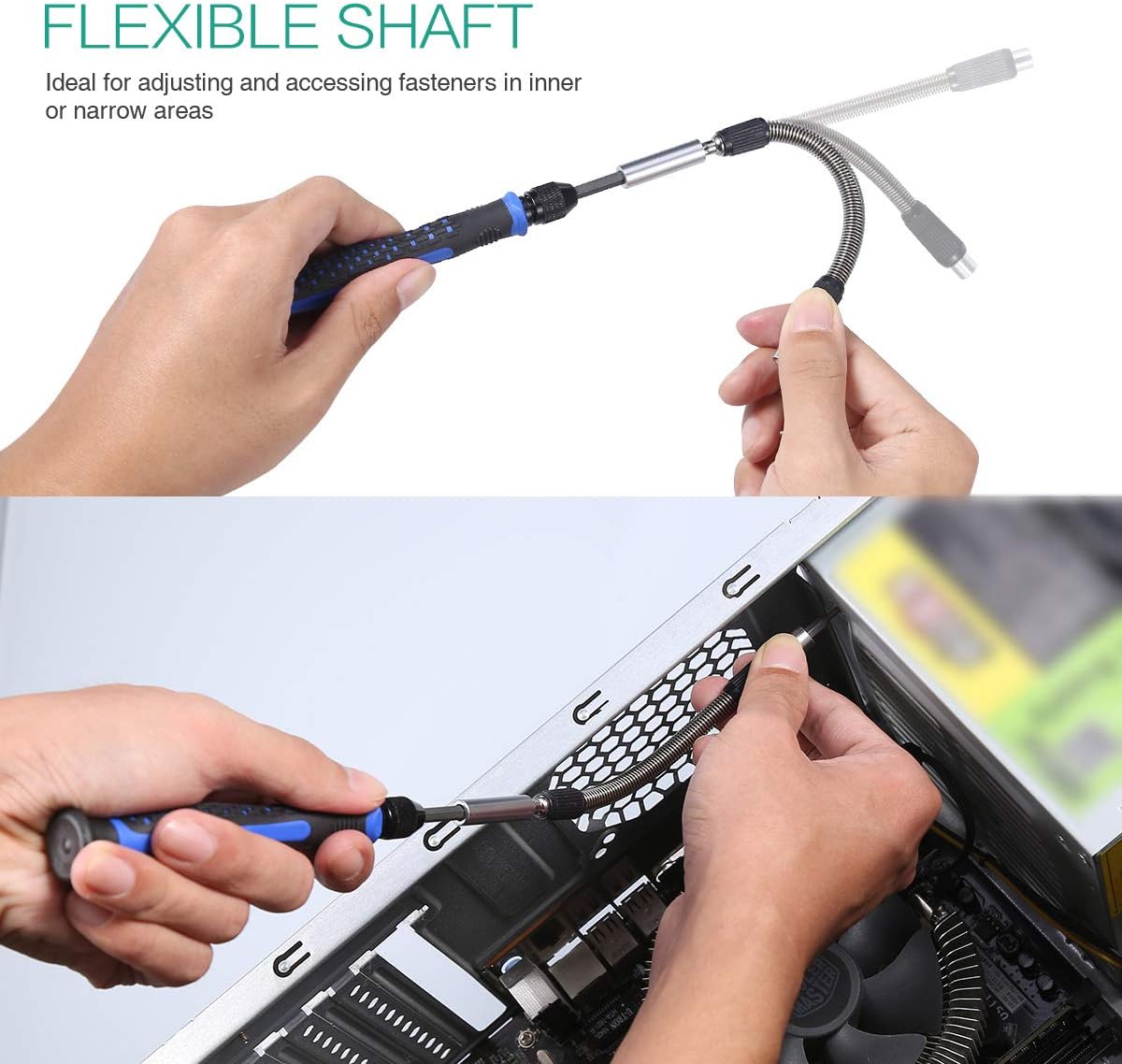 ORIA Precision Screwdriver Kit, 126 in 1 Screwdriver Set, Magnetic Driver Kit for Mobile Phone, Smartphone, Game Console, Tablet, PC - - 