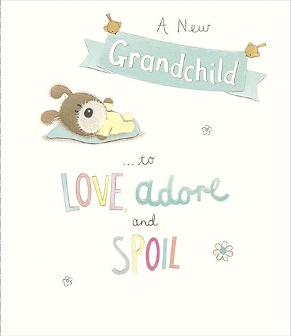 Un Nuovo Nipote Da Amare E Adorare Lots Of Woof Biglietto Di Congratulazioni Per I Nonni Amazon It Cancelleria E Prodotti Per Ufficio
