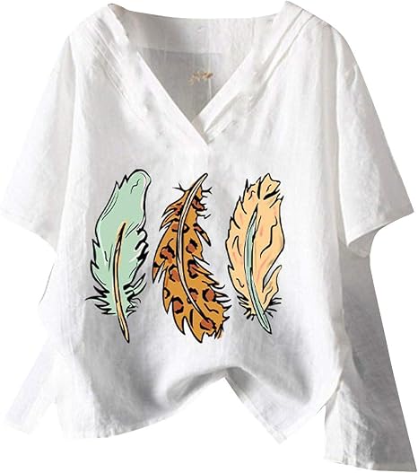 linen blouses amazon