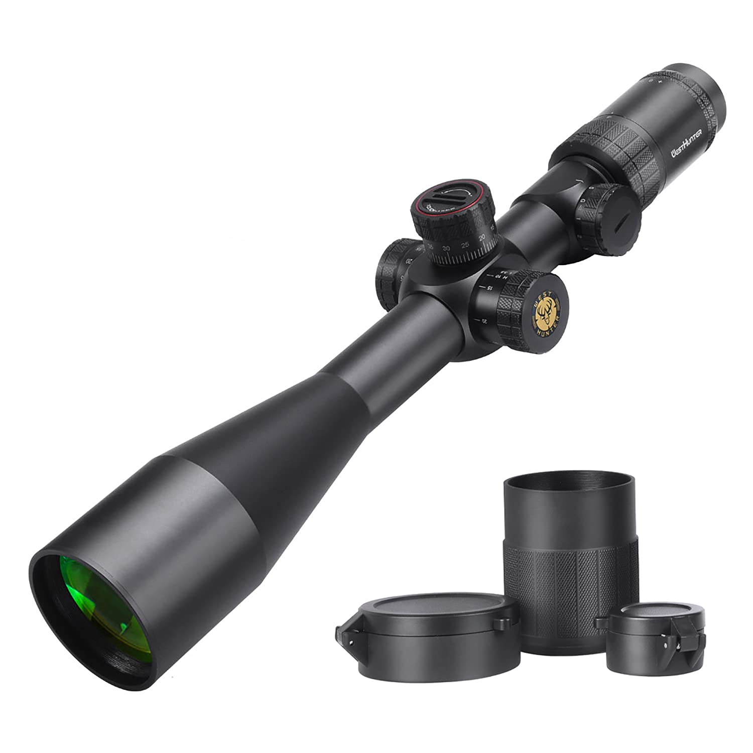 WestHunter Optics WHI 4-16x50 SFIR FFP Scope, First Focal Plane Red Green Illuminated Etched Glass Reticle, 30mm Tube Tactical Precision 1/10 MIL Scopes | Only Optics & Basic Accessories — image 1