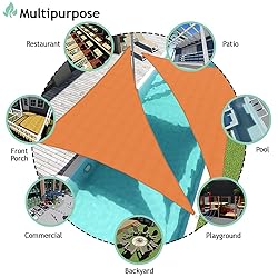 SunnyRoyal 9'x24'x26' Heavy Duty Sun Shade Sail