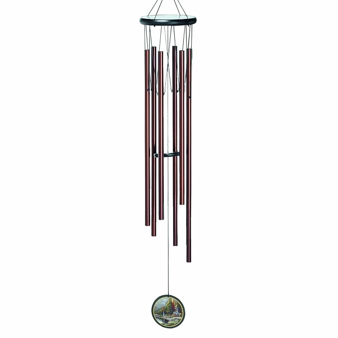 Russ Berrie 616210 Thomas Kinkade Mountain Majesty 1998 JWS Wind Chime Majesty