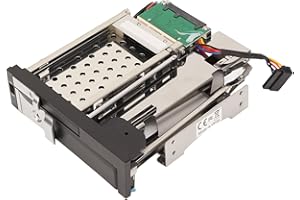 BAFOVY HDD Tray, Stainless Steel Dual Bay Internal Hard Drive Enclosure for 2.5in 3.5in Drives, Ideal for Servers and Desktop