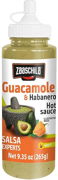 ZAASCHILA SAUCE GUACAMOLE & HABANERO 9.35OZ (265G) 1...