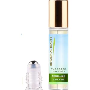 Botanical Beauty TUBEROSE (KUPALOKE) FRAGRANCE OIL ROLL-ON Rollerball Perfume, Long Lasting, blend of Kupaloke, Coconut, Peon