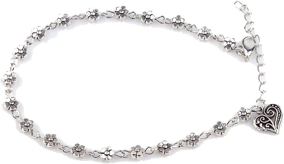 Memphis reans ladies bracelet, fashion heart ankle bracelet chain, beach sandal, foot jewellery (no.53 - 67).