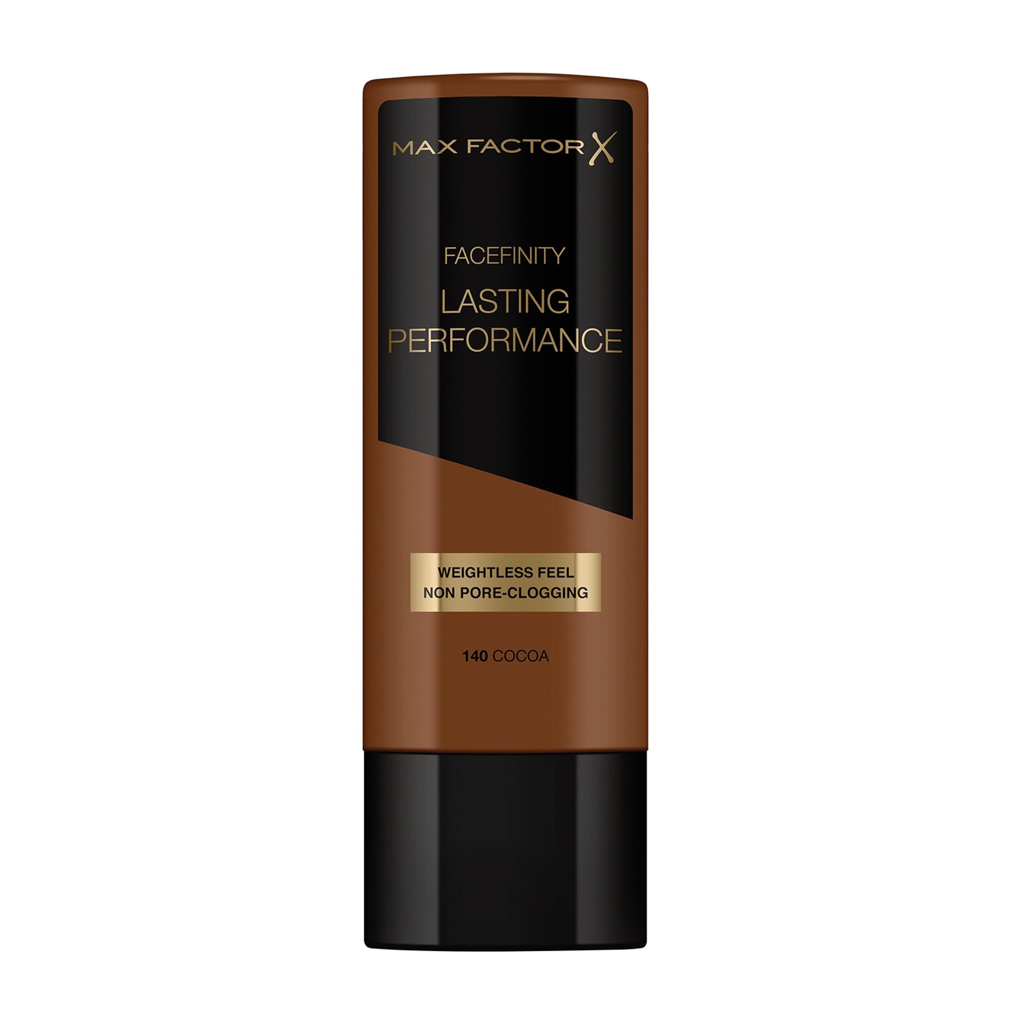 Max Factor Lasting Performance Liquid Foundation, Cocoa, Full Coverage, Flawless and Radiant Finish, Lightweight Formula, Smudge Resistant, Non Pore-Clogging, Fragrance Free, 35ml