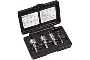 Klein Tools 31872 Heavy Duty Hole Saw Kit, Includes Carbide Hole Cutters and Pilot Bit in Rust-Proof Molded Plastic Case, 4-P