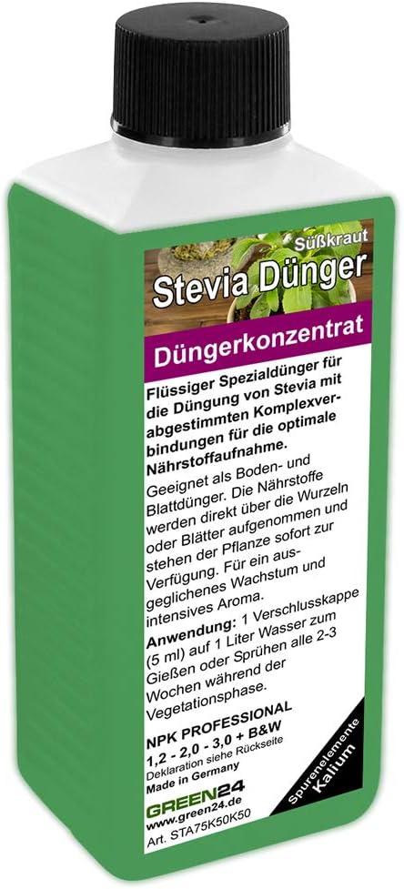 GREEN24 Stevia abono Rodnik Dulce, Miel Rodnik equilibrante ...